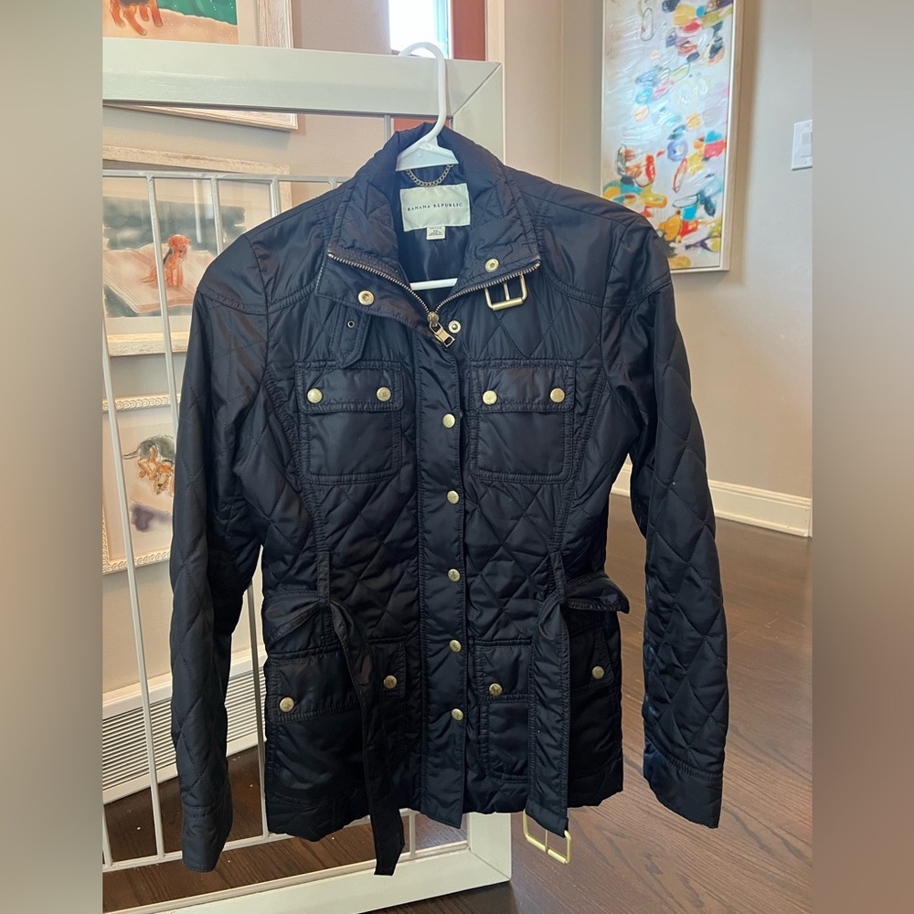 Navy Blue Banana Republic Jacket, XS Petite